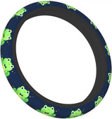 Cool Frog stūres rata vāciņš, universāls 15 collu vardes apdruka, neoprēna automašīnas riteņa aizsargs, jauki universāli automobiļu aksesuāri