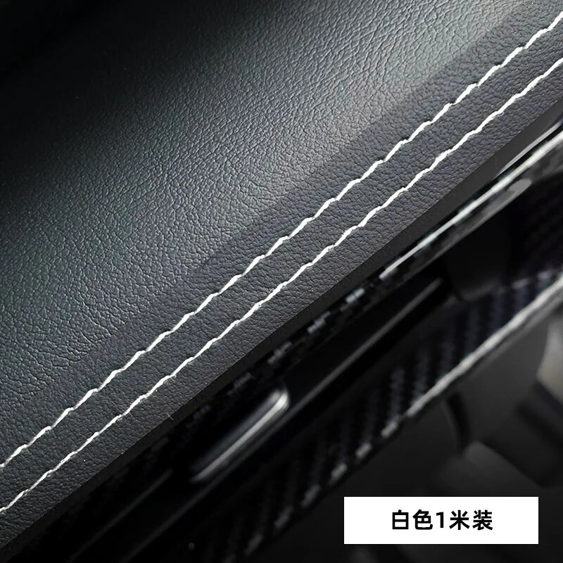 Διακοσμητική επένδυση εσωτερικού αυτοκινήτου Αυτοκόλλητο ταμπλό Δερμάτινη διακοσμητική γραμμή Κόκκινη μπλε DIY λωρίδα πλεξούδας DIY Διακόσμηση αυτοκινήτου 0,5/1M/2M