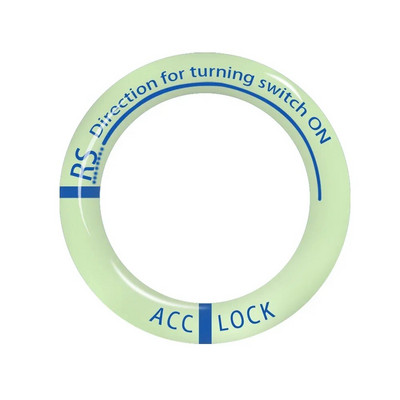 2db autós matricák világító kulcskarika gyújtáskapcsoló védő stílus dekoráció automatikus izzó kulcstartó fluoreszkáló matricák