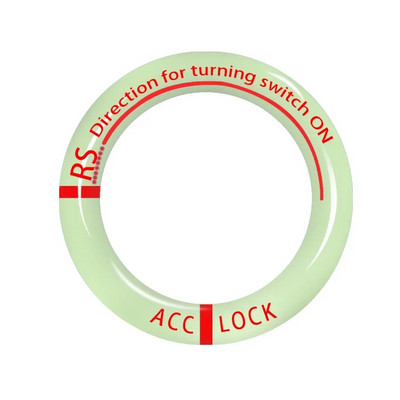 2db autós matricák világító kulcskarika gyújtáskapcsoló védő stílus dekoráció automatikus izzó kulcstartó fluoreszkáló matricák