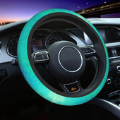 Kék zöld kormánykerékborítás univerzális, 15 hüvelykes, divatos, csúszásmentes kormánykerékburkolat, alkalmas lányajándékokhoz