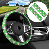 3 tk armas kutsikate trükkimine rooliratta kate naistele autotarvikute komplekt koos turvavöö õlakatetega