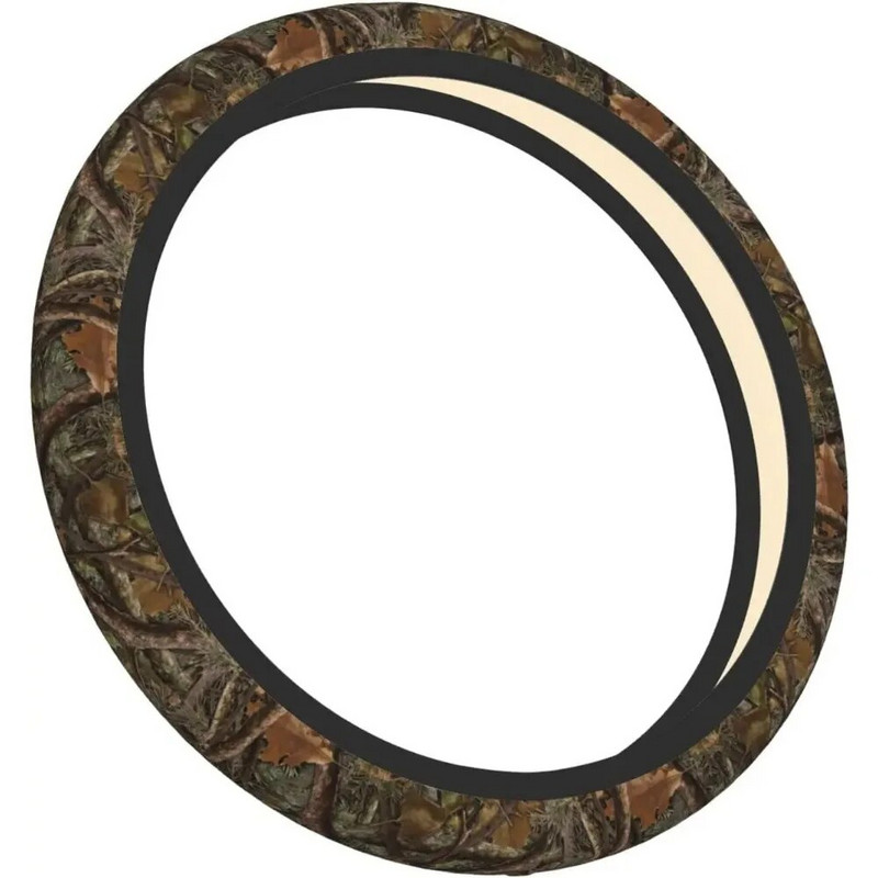 Meža kamuflāžas stūres pārsegs neoprēna universāls 15 collu automašīnas stūres aizsargs sievietēm vīriešiem