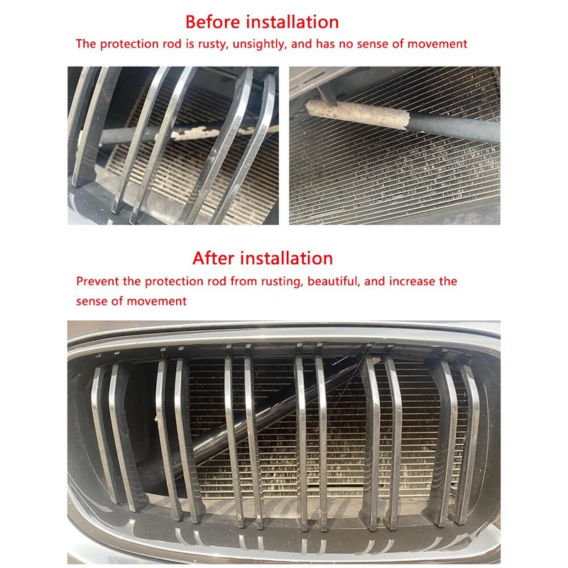 Eesmise neeruvõre katte raami trimmiribad BMW F30 F31 F32 F33 F20 F21 F22 F23 F44 F45 1 2 3 4-seeria M sportliku stiili kleebis