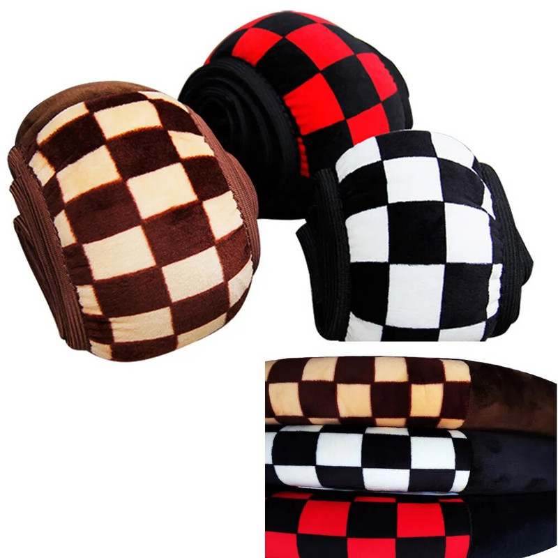 Autodekoratsioon Auto stiilis universaalne plüüskangast läbimõõt 38 cm auto rooli kate, mis sobib enamiku autode jaoks Auto roolikatted