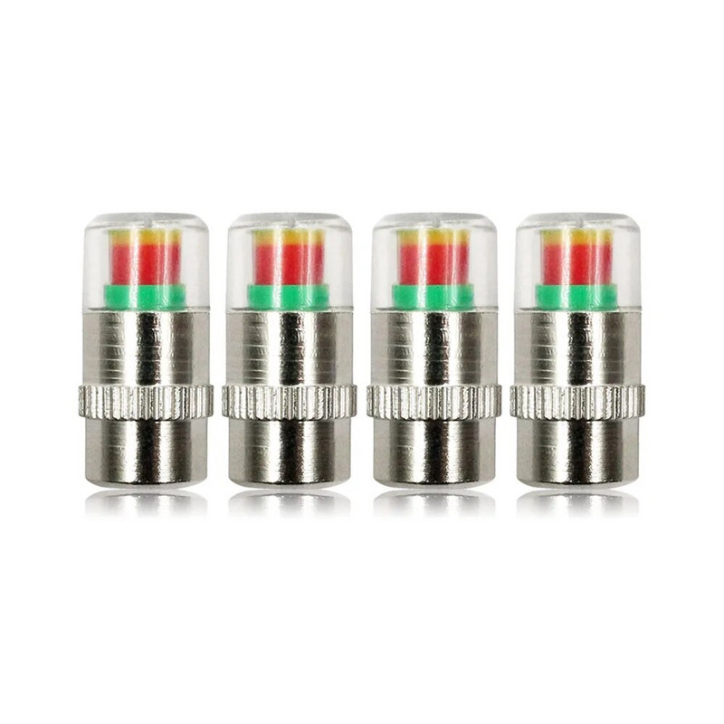 Auto auto rehvirõhu korgi monitor klapi varre korgid anduri indikaator rehvirõhu hoiatus rehvirõhu klapp 3 värvi silma hoiatus