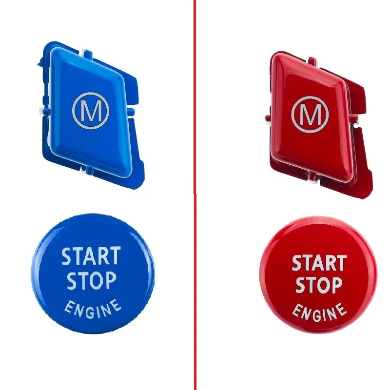 Auto rooliratta M tähestiku režiim ja START Stop Mootori nupp sobib BMW 3. seeria E90 E92 E93 M3 2007-2013 asendamiseks