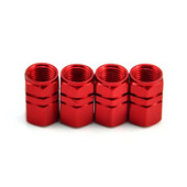 4Pcs Кола Велосипед Мотоциклет Колело Гума Гума Въздух Алуминиева сплав Капачки на клапани Капак на стеблото Шестоъгълна гума Колело Вентил капачки на клапани