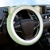 Auto roolikatted libisemisvastased rooliratta kaitsekatted talvised pehmed maasikakaru multifilmid, talvised universaalsed kaunistused