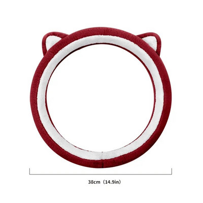 Auto roolikatted libisemisvastased rooliratta kaitsekatted talvised pehmed maasikakaru multifilmid, talvised universaalsed kaunistused