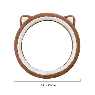 Auto roolikatted libisemisvastased rooliratta kaitsekatted talvised pehmed maasikakaru multifilmid, talvised universaalsed kaunistused