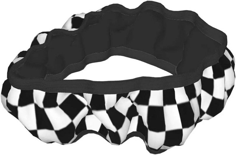 Must-valgeruudulised roolikatted 15-tollised naisteautodele mõeldud universaalsed libisemisvastased neopreenist venivad maasturitarvikud