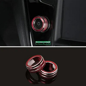 Volkswagen Vw Tiguan PHEV 2 Mk2 Atlas T-roc Ateca 2017 Audio stereo skaļuma regulēšanas kloķa gredzena vāciņš 2018 2019 2020 2021