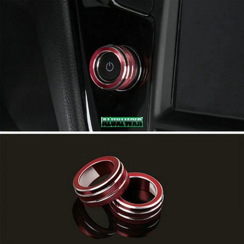 Volkswagen Vw Tiguan PHEV 2 Mk2 Atlas T-roc Ateca 2017 Audio stereo skaļuma regulēšanas kloķa gredzena vāciņš 2018 2019 2020 2021