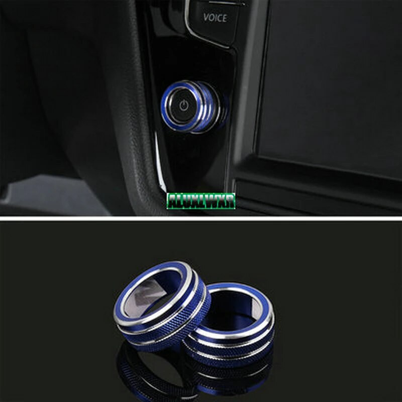 Volkswagen Vw Tiguan PHEV 2 Mk2 Atlas T-roc Ateca 2017 Audio stereo skaļuma regulēšanas kloķa gredzena vāciņš 2018 2019 2020 2021