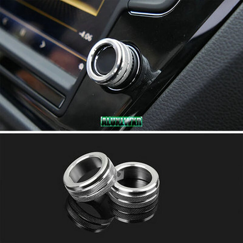 Volkswagen Vw Tiguan PHEV 2 Mk2 Atlas T-roc Ateca 2017 Audio stereo skaļuma regulēšanas kloķa gredzena vāciņš 2018 2019 2020 2021