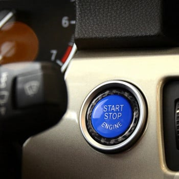 Κουμπί διακοπής εκκίνησης κινητήρα Αντικατάσταση καλύμματος Διακοσμητικό αυτοκόλλητο Αξεσουάρ εσωτερικού στυλ αυτοκινήτου για BMW E90 E92 E93 320i Z4 E89 X3 X1 X5 X6