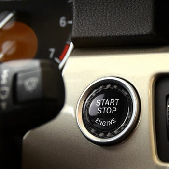 Бутон за стартиране и спиране на двигателя Смяна на капака Стикер за тапицерия Аксесоари за интериора на автомобила за BMW E90 E92 E93 320i Z4 E89 X3 X1 X5 X6