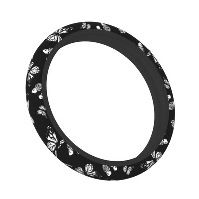 Butterfly auto rooliratta kate 38 cm Universaalne automaatne rooliratta kaitse Elastische auto stiilis interjööri tarvikud