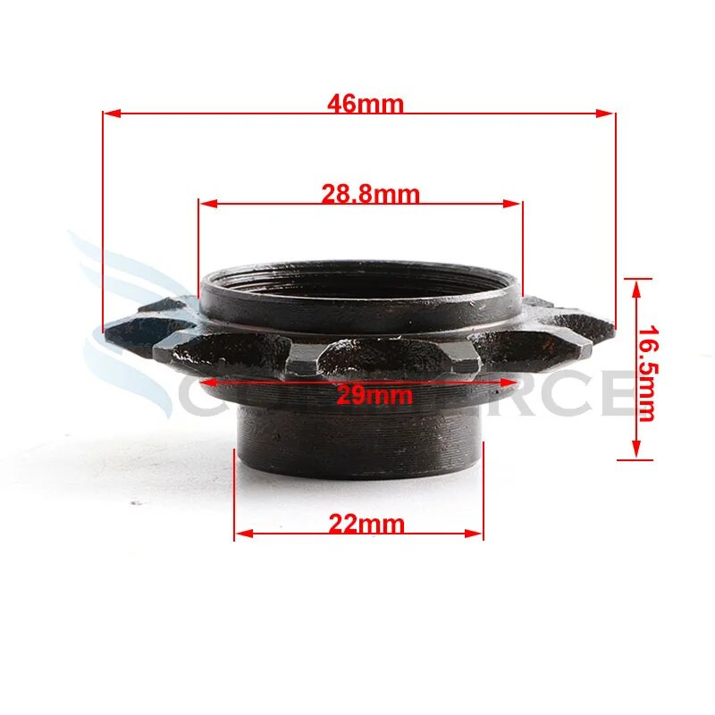 Siduri hoova varda kuulvarras 10-hambalise ketirattaga 49cc 66cc 80cc 2-taktilise mootoriga jalgrattamootori osade jaoks