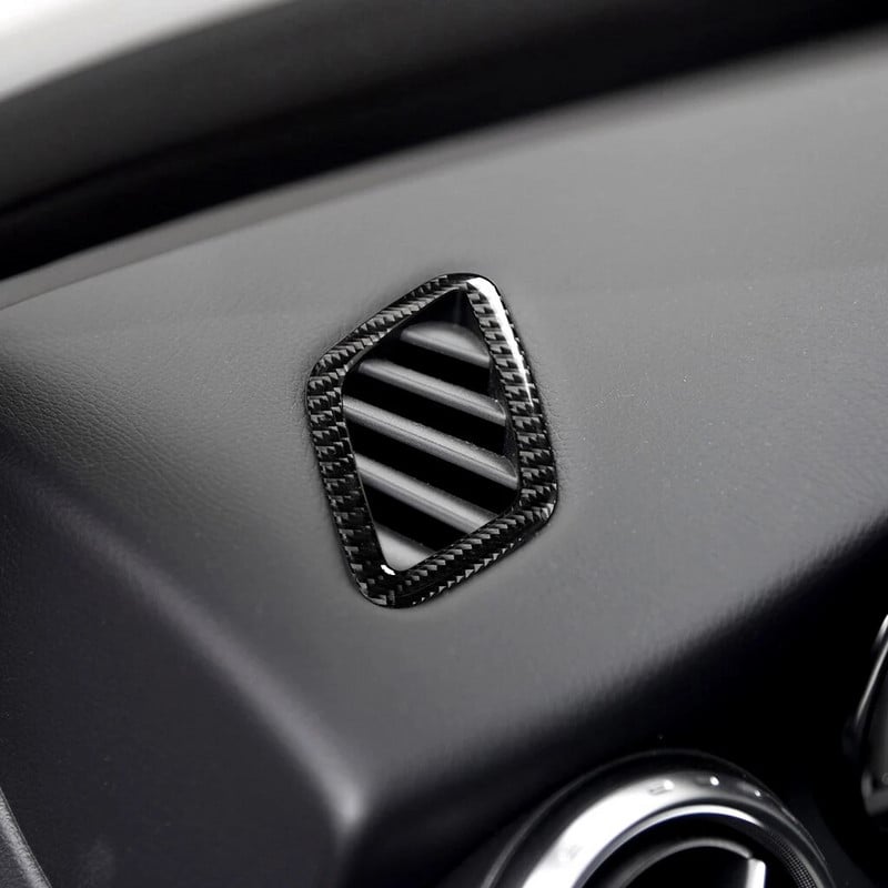Paredzēts Mercedes Benz A GLA CLA klasei W176 X156 C117 oglekļa šķiedras paneļa gaisa kondicionēšanas izvadam Dekoratīvā vāka apdarei 자동차용품