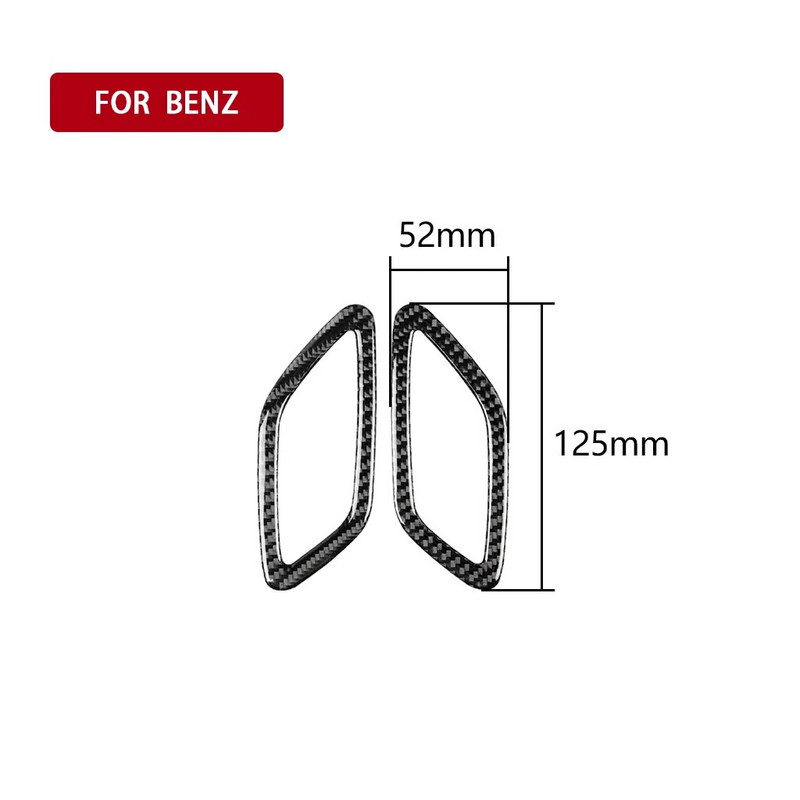 Paredzēts Mercedes Benz A GLA CLA klasei W176 X156 C117 oglekļa šķiedras paneļa gaisa kondicionēšanas izvadam Dekoratīvā vāka apdarei 자동차용품