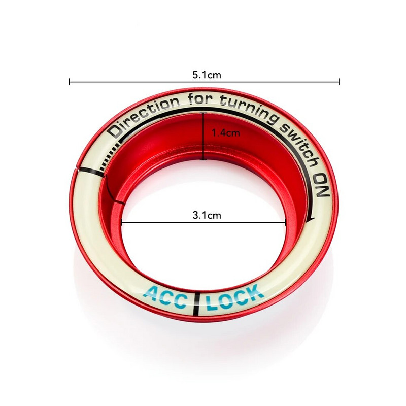 Kleebised Ford Focus 2 3 Mk2 Mk3 Escape Kuga Fusion Mondeo auto süütevõtme auk lüliti rõngas ümmargune kate Lisatarvikud