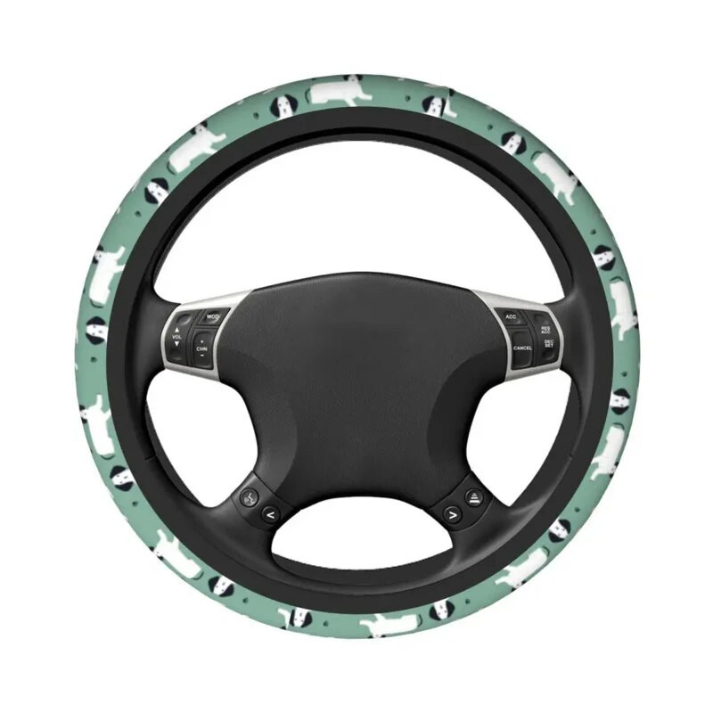 Armas valge saksa mägrakoera taks auto rooli kate 38 cm loomakoerte armastaja auto sisekujunduse tarvikud