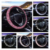 Panda Cartoon roosa roolikate naiste tüdrukutele, 15-tollised universaalsed auto libisemisvastased roolikatted