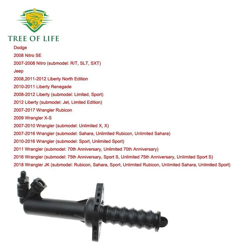 52060133AD siduri töösilinder 2007-2018 Jeep Wrangler JK Liberty Dodge Nitro 52060133AB 52060133AC