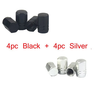 4 tk hõbedane autorehvi ventiili varre kork, nurling Style rehvi klapi kork alumiiniumist rehvi velje varre õhuklapi kork