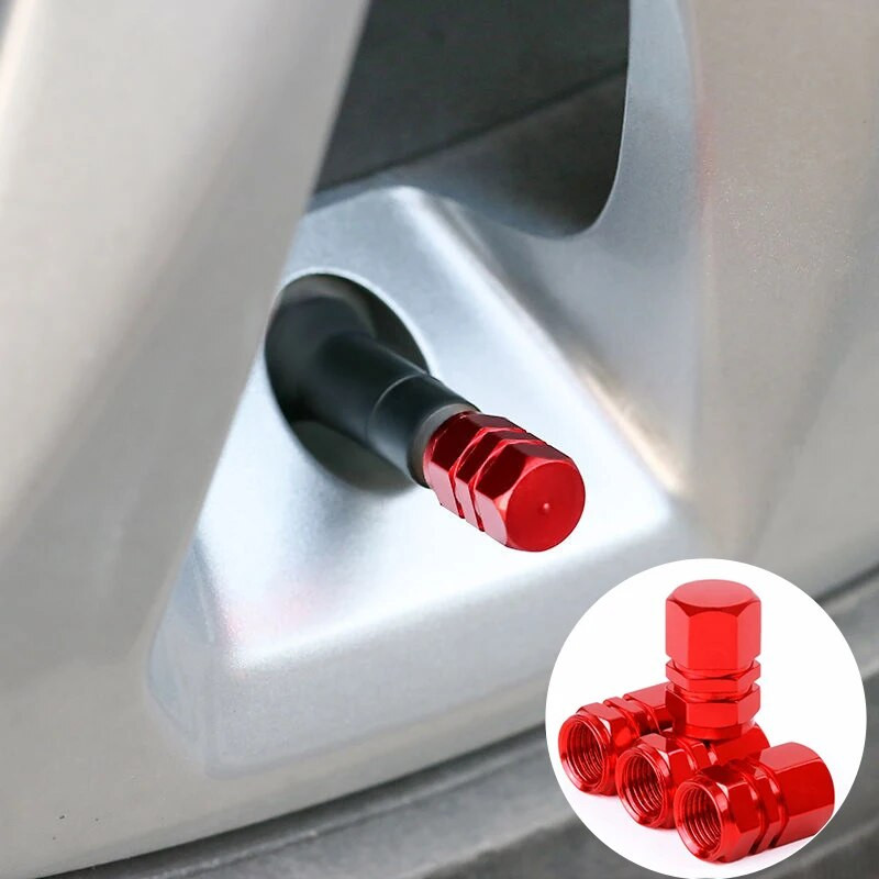 4 tk hõbedane autorehvi ventiili varre kork, nurling Style rehvi klapi kork alumiiniumist rehvi velje varre õhuklapi kork