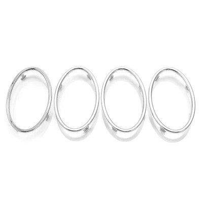 4 TK auto kliimaseadme trimmi väljalaskeava kaunistuse rõnga kleebis Ford Focus 2 MK2 2005-2013 autotarvikutele