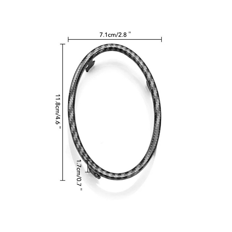 4 TK auto kliimaseadme trimmi väljalaskeava kaunistuse rõnga kleebis Ford Focus 2 MK2 2005-2013 autotarvikutele