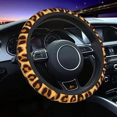 Leopard Print naiste autorooli kate, armas 15-tolline universaalne maasturi veoauto libisemisvastane auto rooli kate