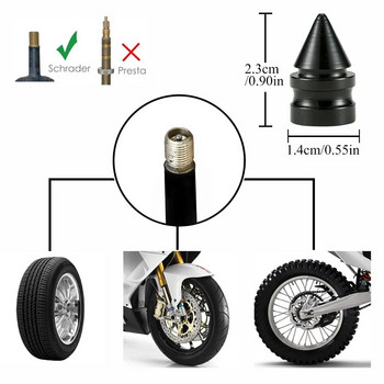 AUTCOAT 4 бр./компл. капачки на клапани от алуминиева сплав, универсални капачки на клапани на гуми за автомобили, камиони, мотоциклети, велосипеди