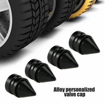 AUTCOAT 4 бр./компл. капачки на клапани от алуминиева сплав, универсални капачки на клапани на гуми за автомобили, камиони, мотоциклети, велосипеди