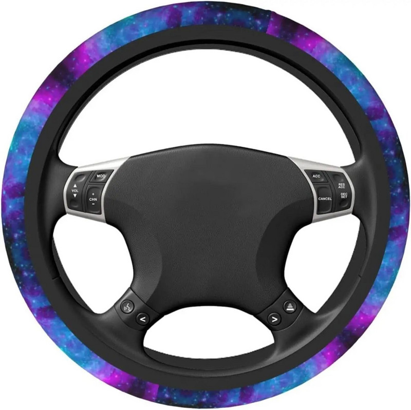 Galaxy rooliratta kate Purpursinine universaalne 15 libisemisvastases roolirattas, sobib autole, maasturile sedaaniga kaubikutele