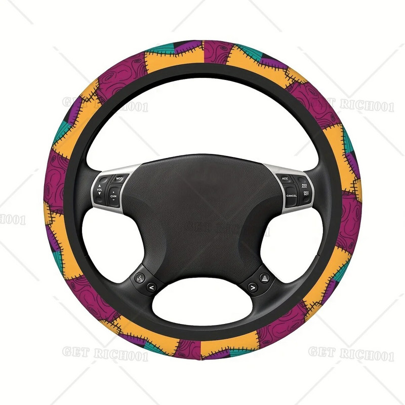 Paksendatud rooliratta kate, universaalne 15-tolline anime-autode kaunistus naistele, sobivad enamikele sedaanmaasturitele