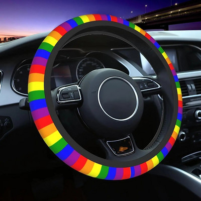 Pride rooliratta kate Rainbow auto ratta ümbris, pehme tüdrukutele, naistele, meestele