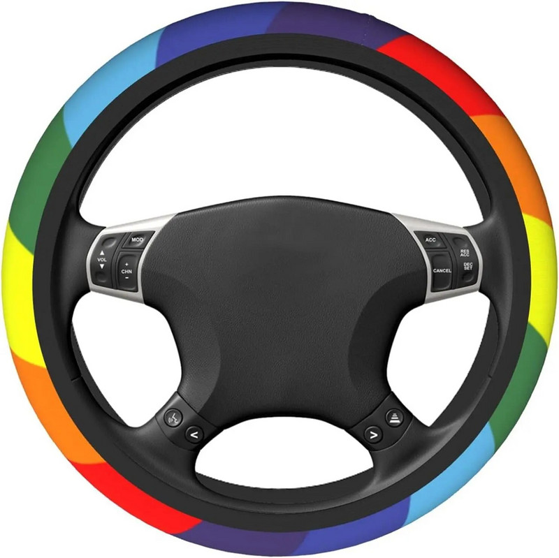 Pride rooliratta kate Rainbow auto ratta ümbris, pehme tüdrukutele, naistele, meestele