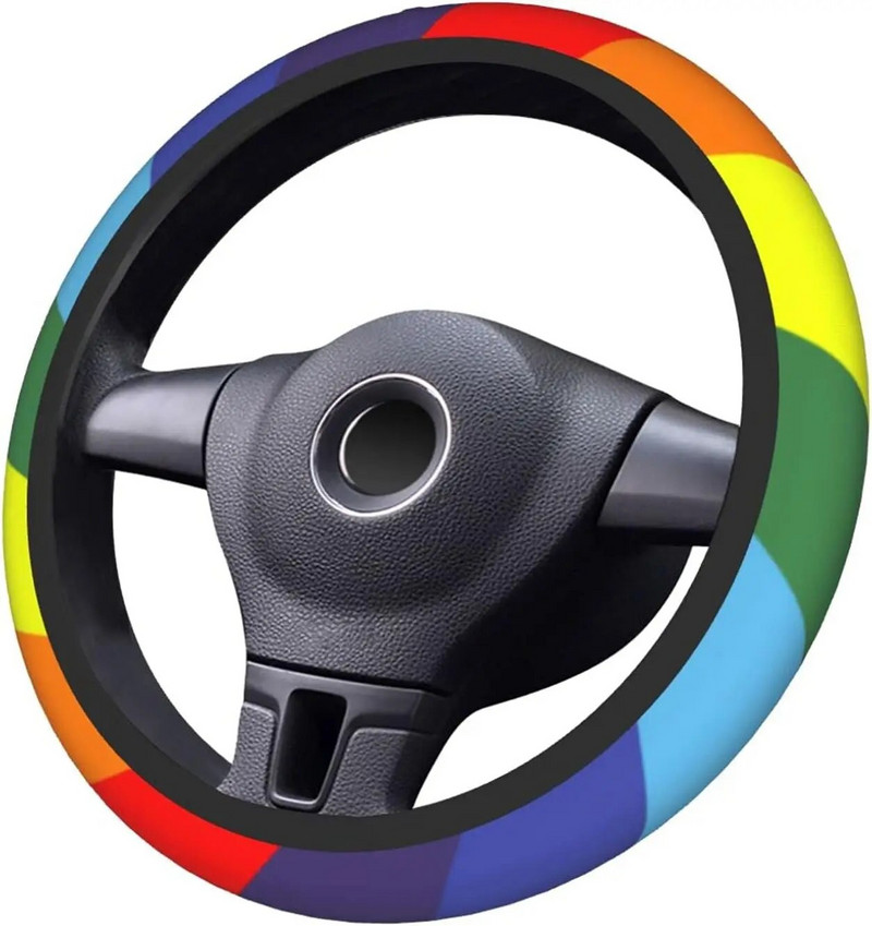 Pride rooliratta kate Rainbow auto ratta ümbris, pehme tüdrukutele, naistele, meestele