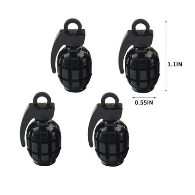 Levegő porvédő sapka gumiabroncs szelep színes motorkerékpár kerék fúvóka Gre-nade alakú kerékszár légszelep porvédő gumiabroncs tartozékok