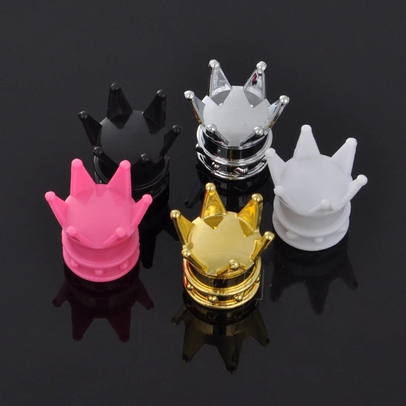 4 tk Universal Crown Style autojalgratta rehvi õhuklapp jalgratta varre kork Autod ratta rehvi varre õhuklapi tolmukatted tarvik