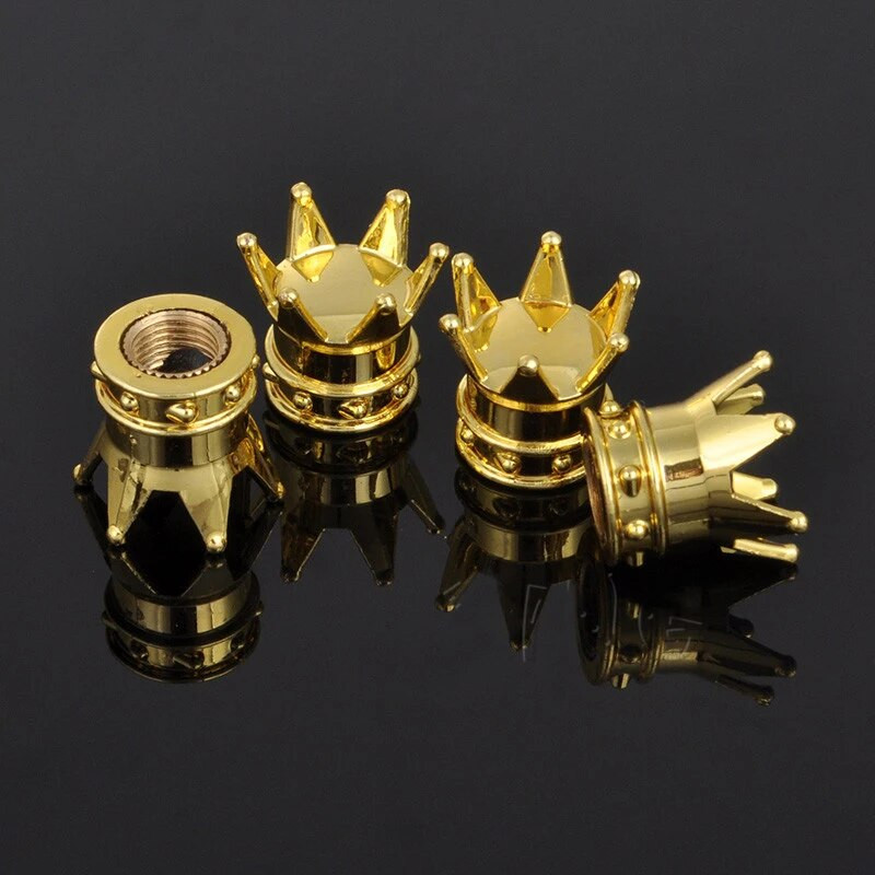 4 tk Universal Crown Style autojalgratta rehvi õhuklapp jalgratta varre kork Autod ratta rehvi varre õhuklapi tolmukatted tarvik