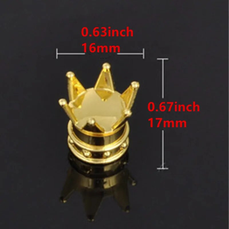 4 tk Universal Crown Style autojalgratta rehvi õhuklapp jalgratta varre kork Autod ratta rehvi varre õhuklapi tolmukatted tarvik