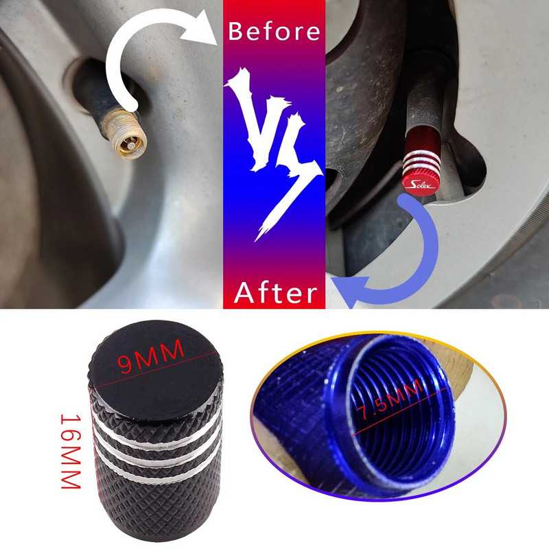 mootorratas Rattarehvi klapikorgid Õhkvarre rehvipistiku tarvikud Solexile