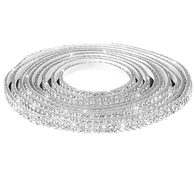 Isekleepuv kristallist kivist lint Blingi kristallkleebis kleebisega kivist kaunistuslint Teemantlint kividest auto juurdepääs