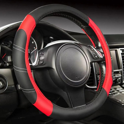 14,5-15 collu universāls automašīnas stūres pārsegs, mikrošķiedras āda, mīksta pretslīdes stūres aizsardzība, auto piederumi