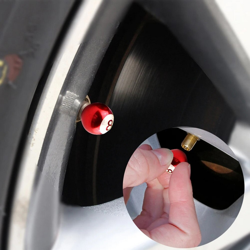 4 tk rehviklapi varrekorgid alumiiniumsulamist autorehvi klapi kork 8 kuuli kujuga ratta varre õhuklapi tolmukate auto maasturi veoauto jalgrattale